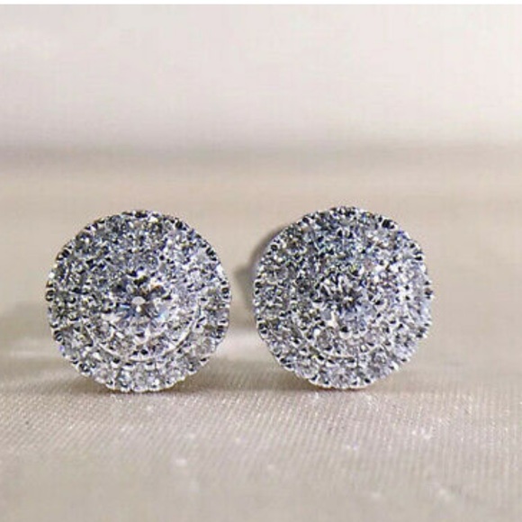 New Sterling silver stud earrings - Picture 1 of 2